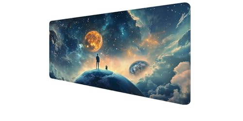 Tapis souris XXL imperméable et grand tapis de bureau antidérapant pour PC portable