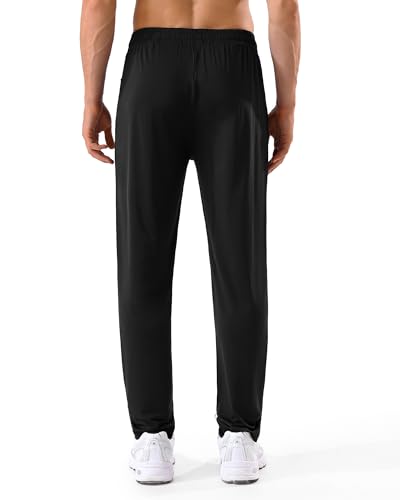 5 Pack Mens Sweatpants with Zipper Pockets Stretch Lightweight Athletic Track Pants for Men Joggers Running Workout Gym3