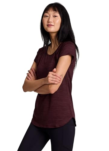 RBX Active Women's Athletic Quick Dry Space Dye Short Sleeve Yoga T-Shirt3