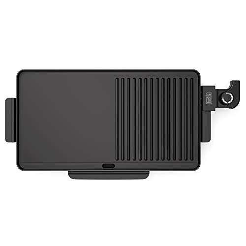 Plancha Grill Black+Decker BXGD2200E - 2200W, antiadherente, fácil limpieza