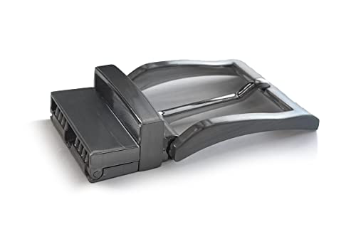almela - Wendbare Gürtelschnalle - Ersatzschnalle - 30 mm - Abnehmbar - Drehschnalle - 3cm - Reversible buckle (Silber 30mm)