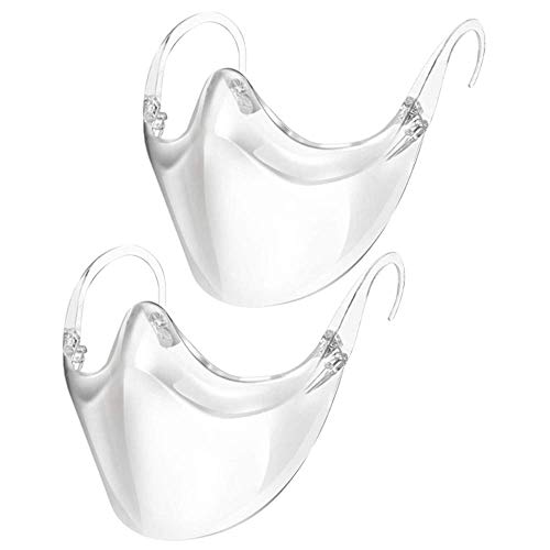 Clear Face S_hield Transparent 100% Anti Fog (Medium, Anti-Fog 2Pcs)