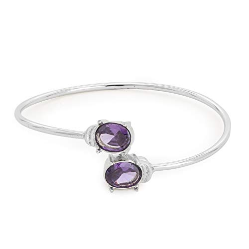See full amazon price history chart for Estele Rhodium Plated Oval Ametyst Twin Cuff Bracelet for Women Estele Rhodium Plated Oval Ametyst Twin Cuff Bracelet for Women (B08CSG53CD) Amazon Price History, Amazon Price Tracker
