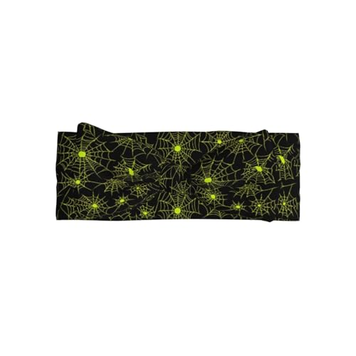 Green Cobweb Print Baby Girl Bows Headbands Baby Girls Newborn Headbands Infant Toddlers 0-6 Months