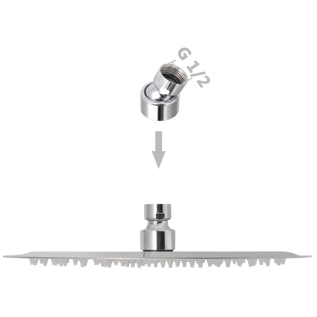Cabezales de ducha de lluvia de acero inoxidable de 25 cm de diámetro, 2 unidades con 105 boquillas antical, compatibles con sistemas de ducha, montaje en pared y techo, ahorro de agua para