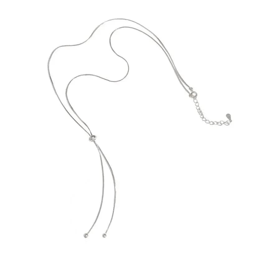 Collier de cou perles anti-ternissement chaîne serpent pour mariée