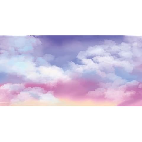 Yeele 20x10ft Colorful Sky Background for Photography Pink Purple Gradient Cloud Abstract Backdrop for Wedding Birthday Party Decorations Baby Girl Portrait Shooting Vinyl Wallpaper Photo Booth Props Cover
