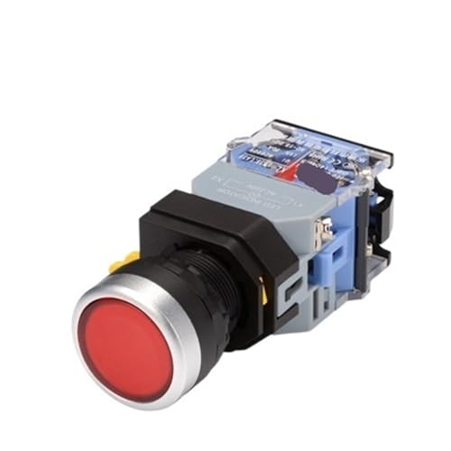 Bouton poussoir réinitialisation LA38-11XD/2 interrupteur rouge avec lumière 22mm démarrage