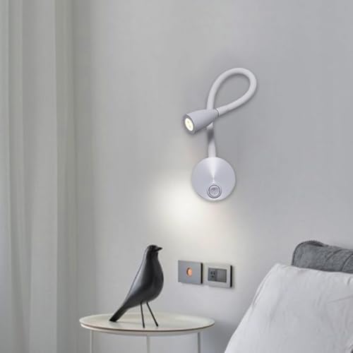 Lumière douce sans éblouissement avec cette applique de chevet 3W - 5