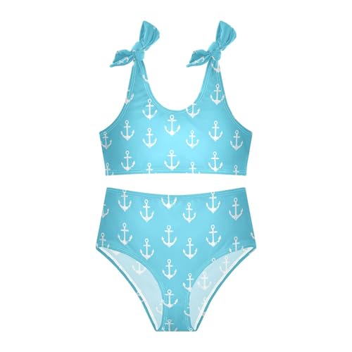 Image of Girls Tankini Swimsuit 2 Piece Pink Unicorn Donuts Summer Beach Bikini Bathing Suit 3T
