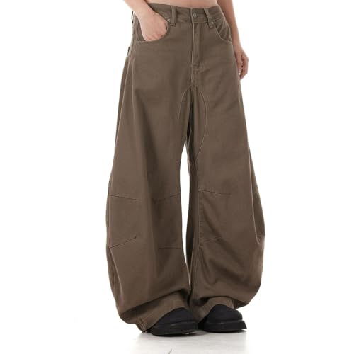 Barrel Jeans Men Supper Baggy Wide Leg Skater Denim Pants Streetwear High Waist Barrel Leg Bottoms Relaxed Fit with Pockets2