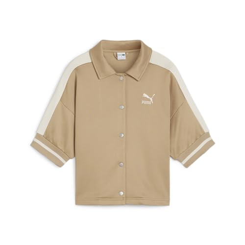 Veste pour femme beige PUMA T7 Track Jacket en taille M