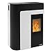 Produktbild Haas + Sohn 05 445 08 05 Haas+Sohn HSP 8 Home II 445.08 Pelletofen Perl-Schwarz | Front Weiß/A+