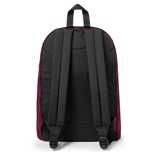 Image of EASTPAK Out Of Office - 31L Backpack with Dual Compartments, 14-inch Laptop Tablet Sleeve, Utility Pocket, Bottle Holder, Checker Wine Burgundy