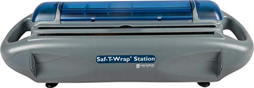 San Jamar SW1218 Saf-T-Wrap Station, Gray, for 12-18"w x 5 1/10"dia Rolls