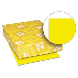 Neenah Paper 22531 Color Paper, 24lb, 8 1/2 x 11, Solar Yellow, 500 Sheets