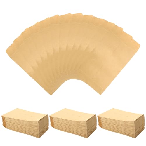 APOMOONS 300 Bolsas de Papel Pequeñas, 6 x 10 cm, Bolsas de Papel Kraft para Manualidades, Joyas, Artículos Pequeños, Semillas de Flores, Reutilizables, Ecológicas