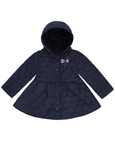 Preisvergleich Produktbild DISHANG Kleinkind Mädchen Wintermäntel Puffer Jacke mit Abnehmbarer Kapuze Winddicht Warme Daunenmantel für Kinder Leichte Mode Lässig Ski Outwear Kinderkleidung (Blau, 97)