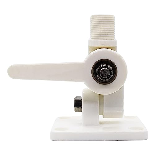 Image of Marine City Heavy Duty Nylon Ratcheting Adjustable Antenna Base Mount for Boats - for VHF, AIS, GPS, RV Wi-Fi or All Radiolabs Antennas
