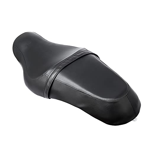 Coussin de Siège Double Moto Imperméable en PU Noir pour Sportster XL1200 XL883