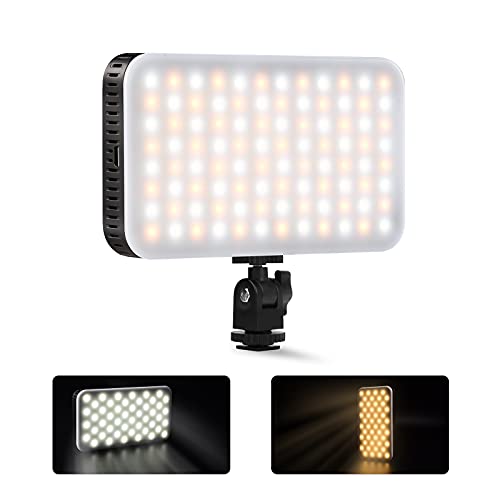 ORDRO Luz LED en la Cámara con Cargador USB para Canon, Nikon, Pentax, Panasonic, Sony y Otras Cámaras Digitales SLR para Fotografía Cover