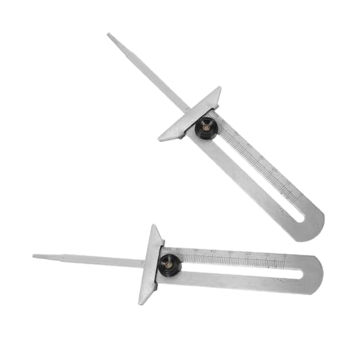 Beatifufu 2Pcs Tire Tread Depth Gauge Accurate Automotive Tool for Measuring Tire Wear Range Portable and Reliable Auto Measurer for Cars and Trucks