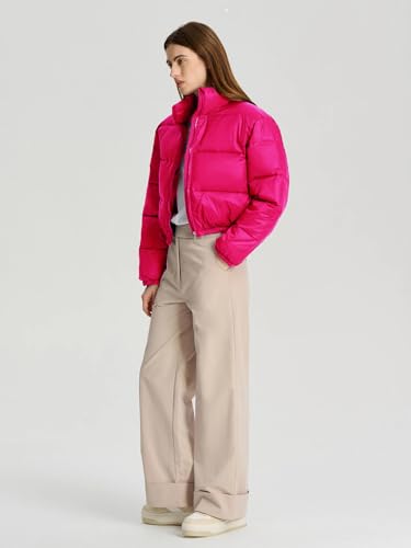 Image of KOTTY Women Nylon Full Sleeve Solid Standard Length Puffer Jacket