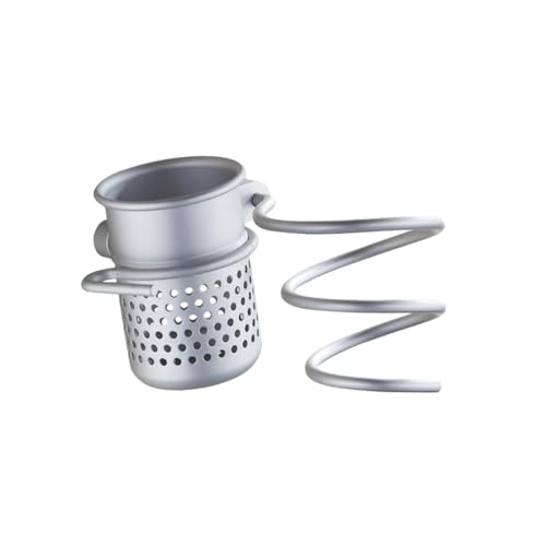 GOOHOCHY Bathroom Storage Rack Hair Dryer Holder Dryer and Straightener Holder Hooks Wall Mount Spiral Suction Cups