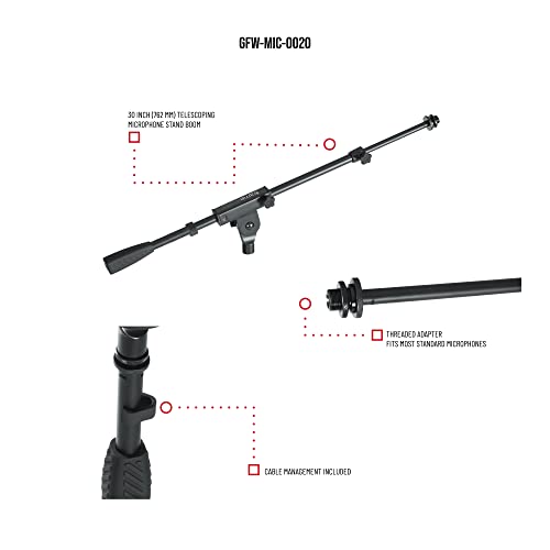 Gator GFW-MIC-0020 Frameworks Telescoping Boom Arm For Microphone Stands thumb #4