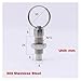 Plunger Pin, 2pcs Pull Ring Spring Plunger Indexing Lock Pin Threaded Positioning Self Locking Knob for Industrial Mechanical Use(Stainless Steel,M12x8)