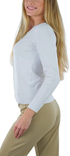 Image of ToBeInStyle Women's Long Sleeve Button Down V-Neck Cardigan