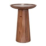SIMPLIHOME Dayton SOLID MANGO WOOD 13 inch Wide Round Contemporary Wooden Accent Table in Light...