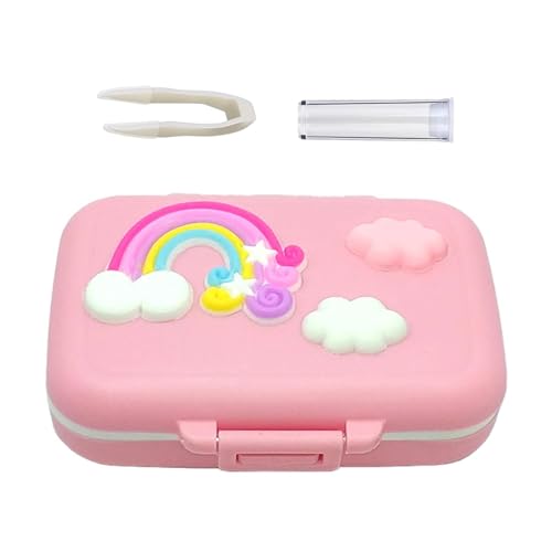 Opiniones y reviews de Cajas para dientes disponible en línea. 46 Caja De Recuerdos De Dientes De Leche - Caja De Hada De Los Dientes Para 20 Dientes Caídos, Caja De Dientes Caducifolios | Impermeable, Caja Arcoíris Con Pinzas, Botella De...