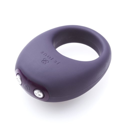 Je Joue Mio Silicone Vibrating Cock Ring, Powerful, Whisper Quiet, USB Rechargeable, Waterproof, 100% Medical Silicone - Purple