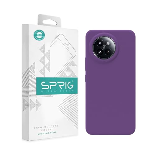 Image of SPRIG Compatible with Mi 14 Civi Premium SilkTone Back Cover Drop Tested Shock Proof Mobile Case for Men, Women, Boys and Girls with Camera Protection (Purple)