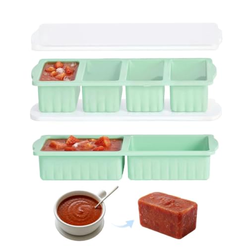 Pack de 2 bandejas de silicón con tapa para congelar miniatura 1