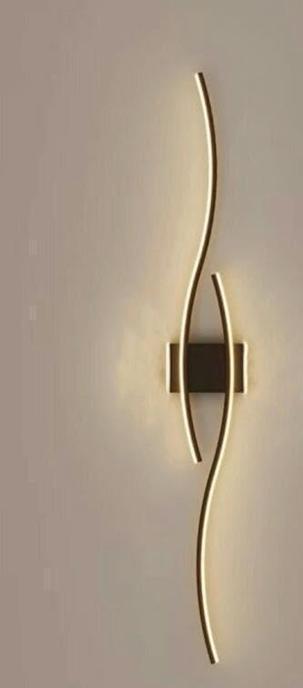 TRIPPING Ripples Waves Design LED Wall Lamp Serene Illumination with Elegance for Modern Interiors, Adjustable Light Colors (White, Warm White, Natural White), Sleek and Stylish Black Finish
