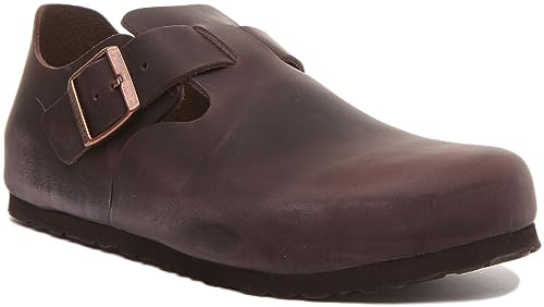 Image of Birkenstock Mens London Habana Waxy Leather Sandals 40 W EU R 166531
