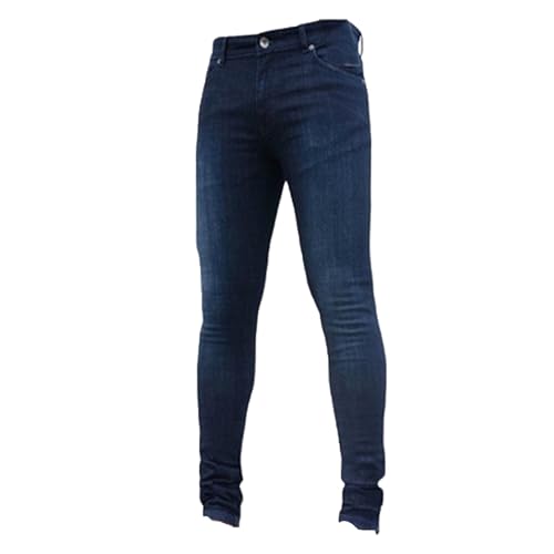Men's Skinny Jeans Stretch Tapered Leg Slim Fit Denim Pants Taper Skinny Fit Stretch Denim Pants