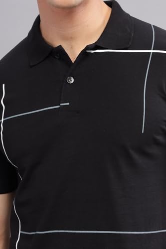 Image of ADRO Regular Fit Polo T-Shirt for Men| Printed Polo T-Shirt | Cotton Polo T Shirt