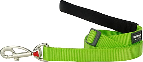 Red Dingo Dog Lead, Classic Lime Green, 12mm/Small