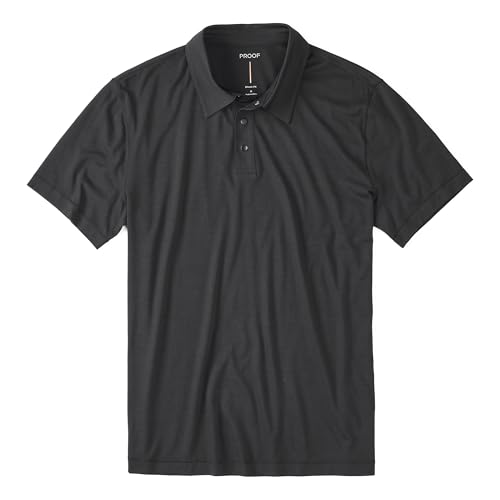 Huckberry Proof Men's 72-Hour Merino Wool Polo Shirt, Short Sleeve, Moisture Wicking & Odor Resistant