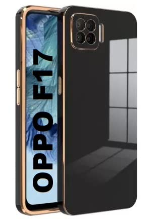 CoversKart® 6D Chrome Electroplated Back Cover for Oppo F17 Mobile Phone | Slim Shockproof Soft TPU | Camera Protection Back Case (Black) (B0BYDJD35J) Amazon Price History, Amazon Price Tracker