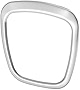 X AUTOHAUX Steering Wheel Trim Cover Steering Wheel Trims Interior Decoration Sticker for Audi A3 2006-2014 for Audi A4 B7 B8 2006-2012