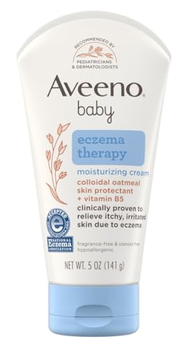 Aveeno Baby Eczema Therapy Moisturizing Cream 5 Ounce (Pack of 2)