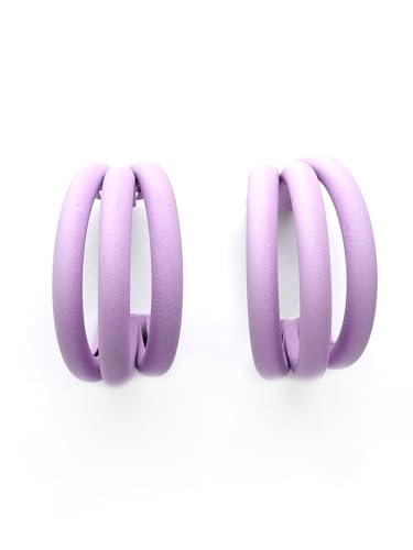 Image of Bohey by KARATCART Gold-Toned Classic Half Hoop Earrings for Women