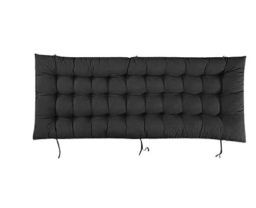 STAR ANGLE Micro Fiber Luxury Long Rocking Soft Cotton Filling Chair Cushions Thick Padded for Lounge Chair Bench Cushion (Black, 51" x 18") (B098JRGCL5) Amazon Price History, Amazon Price Tracker