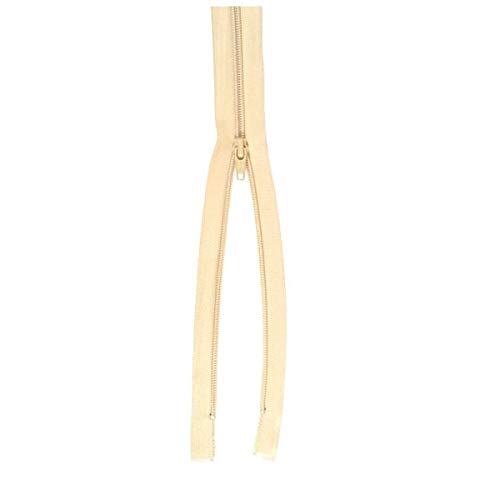 Fermeture Eclair séparable plastique 6 mm (Z52) - 55 cm 410 Blanc cassé Cover