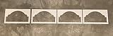 4 Amarr Cathedral Short Panel Replacement Decorative Inserts for Amarr Garage Doors White 18.5' x 11' Mullion Trim Only Fits Amarr & Pella Garage Doors