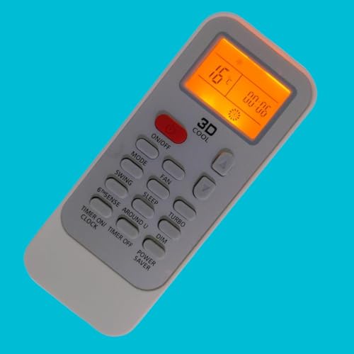 Image of AMAZOR Compatible /Replacement Whirlpool AC Remote Control - Suitable for 1 Ton, 1.5 Ton, 2 Ton Split & Window AC (Exact Matching Remote Required) (DG11J1-34 Light)